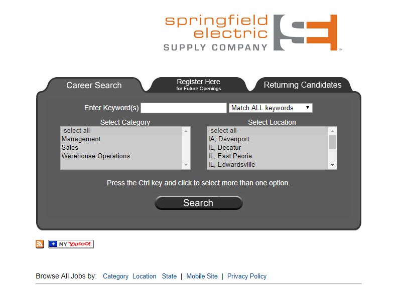 Find a Career at Springfield Electric Springfield Electric Supply